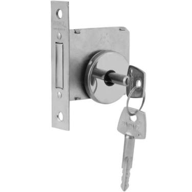 Imagem de Fechadura auxiliar 1400 fit cromada r68 tetra chave meta papaiz