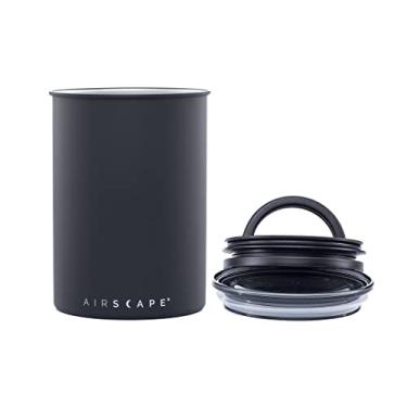 Imagem de Recipiente de café de aço inoxidável Planetary Design Airscape | Armazenamento | Tampa interna patenteada EUA remove excesso de oxigênio | Não compre hermético, compre sem ar (médio, preto fosco)