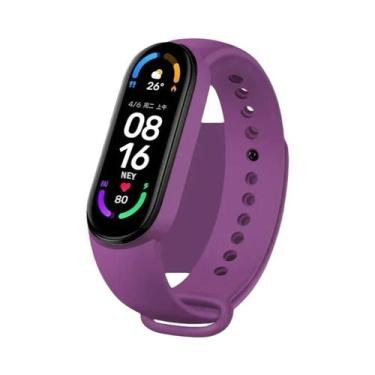 Imagem de Pulseira De Silicone Para Xiaomi Mi Band 4 5 6 7, Pulseira Esportiva M
