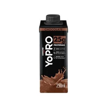 Imagem de Yopro Bebida Láctea Uht 23g Proteínas Danone Caixa 24x250ml, Chocolate