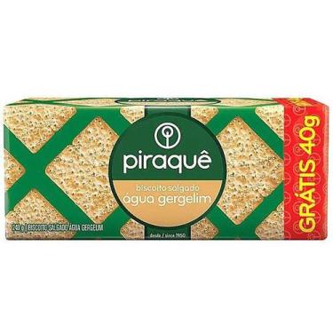 Imagem de Biscoito Salgado Água e Gergelim Piraquê 240g, 1 unidade, Gergelim