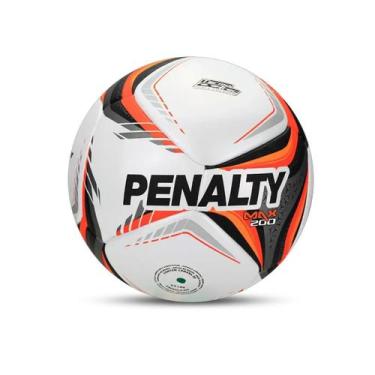 Imagem de Bola futsal penalty max oficial, Branco, Chumbo, Laranja, UN