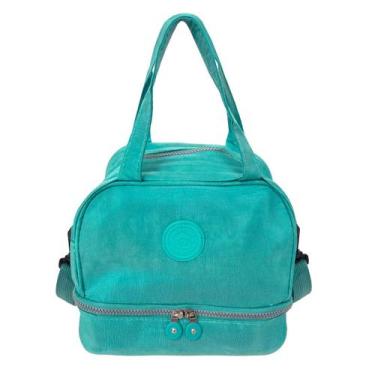 Imagem de Bolsa Térmica Lancheira Tactel Duplo Compartimento Marmita Fitness Res