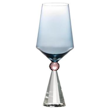 Imagem de Taça Para Vinho Agua Em Vidro Azul 550Ml - Ribeiro e Pavani