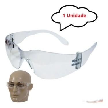 Imagem de Óculos de Proteção Universal Automotive Laranja Cura Resina Dentista Odontologia [F103] Antiembaçante Incolor