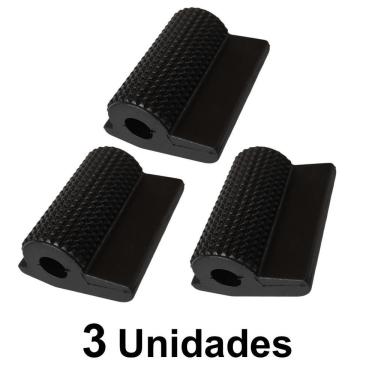 Imagem de Protetor de Calçado para Pedal de Marcha de Moto Preto Universal Compatível com Diversos Modelos Antiderrapante OEM