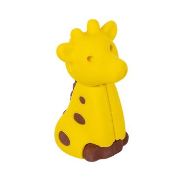 Imagem de Mini Borracha BRW Animais Safari Girafa com Design Divertido, Compacta e Leve para Uso Diário Escolar