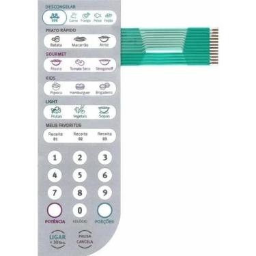 Imagem de Membrana Teclado Microondas Electrolux MEF41Y MEF41 Y - Rei da Membra