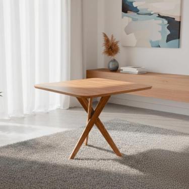 Imagem de Mesa para Sala de Jantar 77cm X 95cm sem Vidro Cacau - Cimol