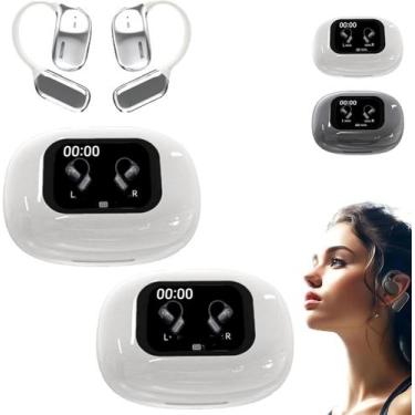 Imagem de Fones de ouvido sem fio Bluetooth Circularcite Touch Control brancos -