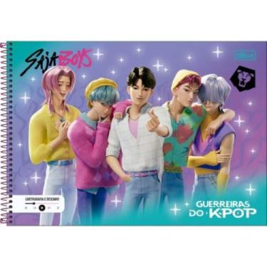 Imagem de Caderno De Desenho Espiral Guerreiras Kpop 80fls Cp Sortida - Tilibra