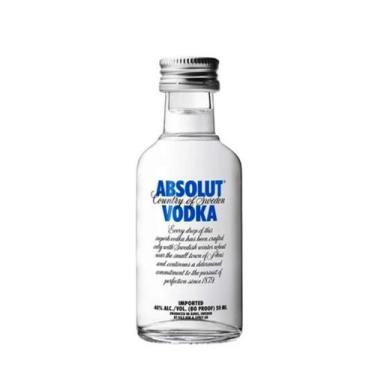 Imagem de Vodka Importada Absolut Miniatura 50ML - Garrafa de Vidro