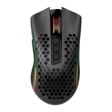 Imagem de Mouse Gamer Sem Fio Redragon Storm Pro, RGB, 16000 DPI, 8 Botões, Wire