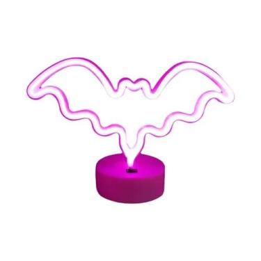 Imagem de Luminária LED Neon Flamingo Alimentada Por USB, Lâmpada Noturna Para F