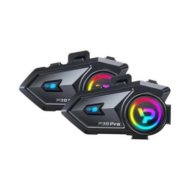 Imagem de Fone De Ouvido Bluetooth Para Capacete De Moto P30 pro Com Microfone À
