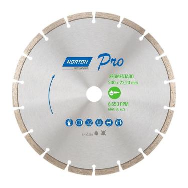 Imagem de Disco Diamantado Segmentado Pro 9P 230mm F22,2 - Norton