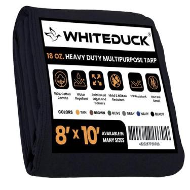 Imagem de Lona de lona WHITDUCK Heavy Duty Waterproof 610gsm 8'x10' - WHITEDUCK