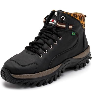 Imagem de Bota Coturno De Segurança Feminino Cano Curto Super Conforto - Preto - 42-Feminino