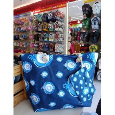 Imagem de Bolsa de praia grande olho grego