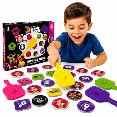 Imagem de Jogo Infantil Dos Rosa Tapa Na Mesa Estratégia Nig Brinquedos