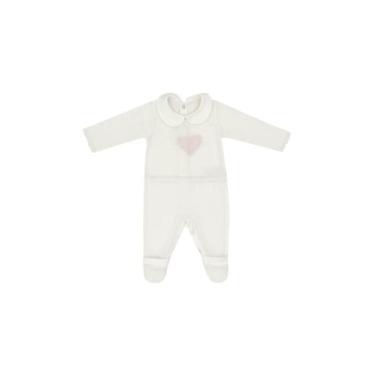 Imagem de Macacão Longo Bebê Tricot Menina Fofinho, RN, Vermelho