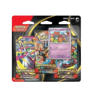 Imagem de Pokémon Mega Evolução Blister Triplo Copag Sortido