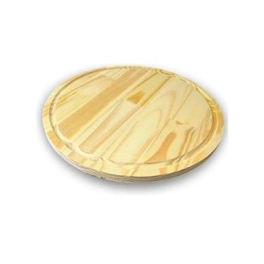 Imagem de Kit 10 Unidades Tábuas Para Pizza 35cm Madeira Pinus - N/A