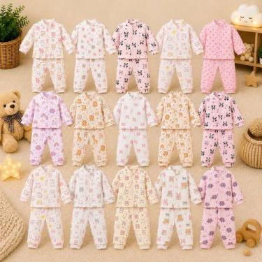 Imagem de Kit 3 Conjuntos Inverno Para Bebê Soft Roupa Frio Infantil - - BEBE E 
