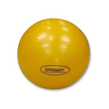 Imagem de Bola Para Ginástica 55cm Amarela Supermedy