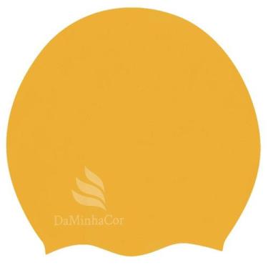 Imagem de Touca De Natação Afro M Daminhacor, Laranja