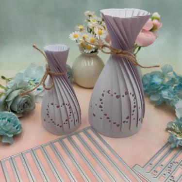 Imagem de Matrizes de corte metálicas Feemkota Love Vase para scrapbooking