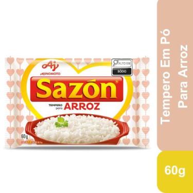 Imagem de Tempero Pó para Arroz Sazón Pacote 60g 12 Unidades - AJINOMOTO
