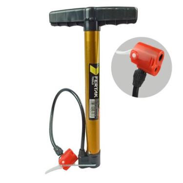 Imagem de Bomba De Ar Manual Vertical Ciclista Para Encher Pneu 30CM - Fertak
