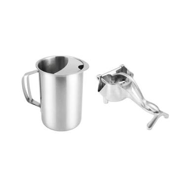 Imagem de Espremedor Frutas e Jarra Inox 1,8L Suco Buffet Festa 2un - casa cha