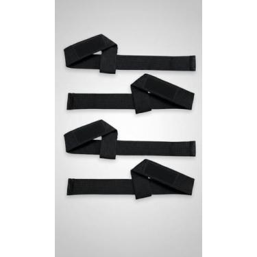 Imagem de Strap de Suporte para Punho Preto Treino Musculação - Congratulations 