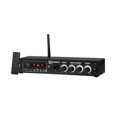 Imagem de Amplificador Receiver Som Ambiente 60W Bluetooth USB FM Bivolt Taramps