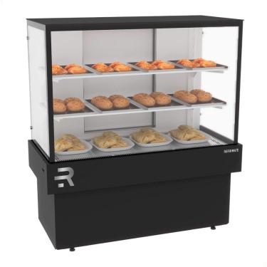 Imagem de Vitrine Confeitaria CVPQ 1100 com Aquecimento Eficiente e Design Premium Inox Refrimate 220V