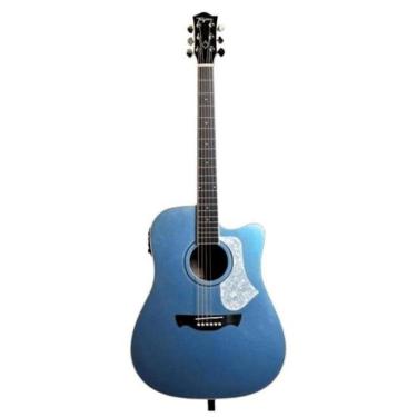 Imagem de Violão Eletroacústico Andes Folk com Cutaway e Equalização TEQ-8 Azul Satin Tagima 25.5