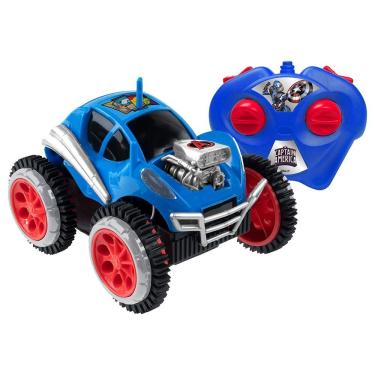 Imagem de Carrinho de Controle Remoto Tumbling Machine 3 Funções Realiza Cambalhotas e Capota Vingadores Candide