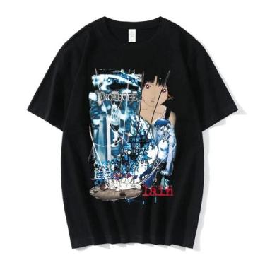 Imagem de Camiseta Gráfica Unissex Do Anime Serial Experiments Lain, Iwakura Man