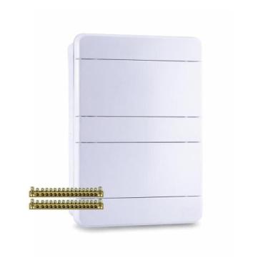 Imagem de Quadro de Distribuição P/ Sobrepor P/16 Disjuntores Din com Barramento