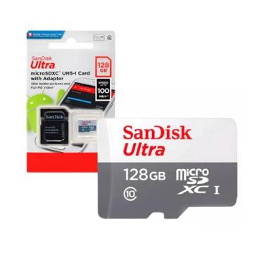 Imagem de Cartão de Memoria 128gb Micro Sd Cl10 100mb/s Ultra SDSQUNR-128G-GN3MA