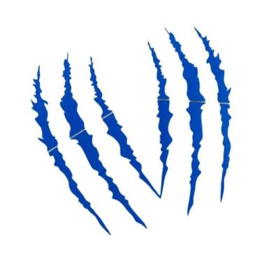 Imagem de Adesivos De Farol De Motocicleta Monster Claw Scratch 2 Peças, Decalqu