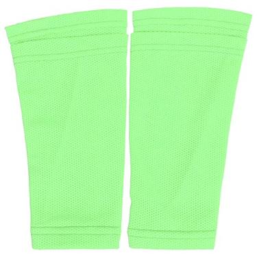 Imagem de Meia de proteção para canela de camada dupla, proteção de canela de futebol juvenil para meninos, proteção de canela para seus pés, traz mais energia para treinamento de futebol (adulto/G)