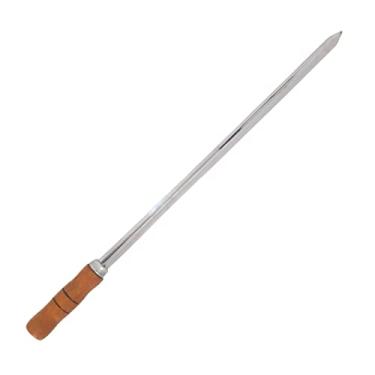 Imagem de Espeto Espada 60cm De Inox Com Cabo Madeira - Churrasco