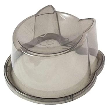 Imagem de Comedouro Ergonômico Antiformiga Para Gatos Pet 150ml Petlon (Fume)