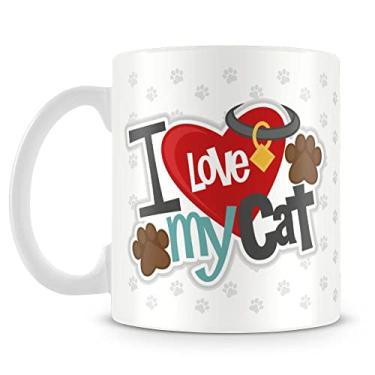 Imagem de Caneca Personalizada I Love My Cat (1 Foto)