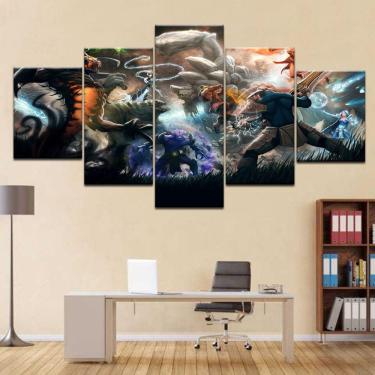 Imagem de Quadro Decorativos Jogos Walpaper com 5 peças 130x65 m10