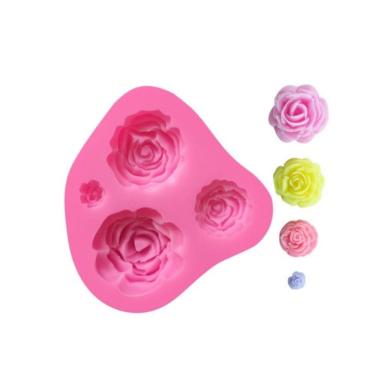 Imagem de Molde De Silicone Mini Rosas