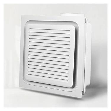 Imagem de Fã exausto Fã de ventilação de ventilação de teto integrado Banheiro Dc. Ventilador de ventilação ajustável de 3 velocidades do inversor, branco Ventiladores de ventilação